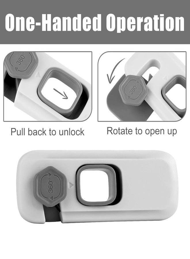 WebWares 6Pcs Drawer Lock, Fridge Locks Drawer Locker for Kids Refrigerator Locks Strong Backing Child Lock for Drawer, Cabinet, Fridge, Sliding Windows - Image 4