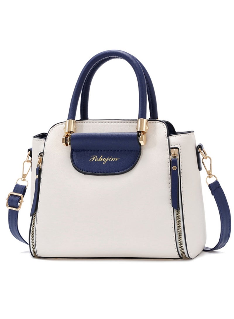 pohojim Handbag Women Bag Versatile PU Leather Crossbody Bags Single Shoulder Bags Bag Handbag Tote Bags Clutch Bag,Women's Versatile Contrast Color Crossbody Bag - Image 1