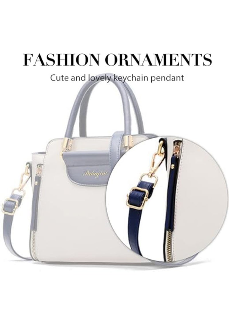pohojim Handbag Women Bag Versatile PU Leather Crossbody Bags Single Shoulder Bags Bag Handbag Tote Bags Clutch Bag,Women's Versatile Contrast Color Crossbody Bag - Image 4