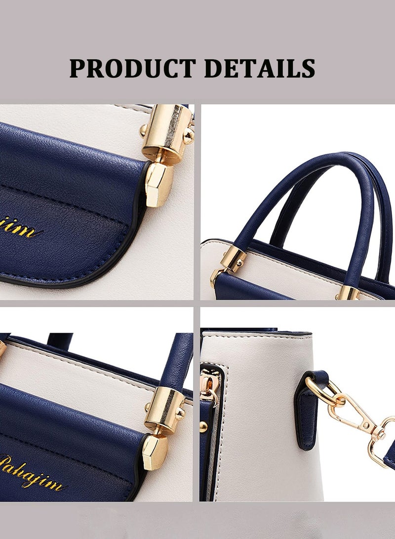 pohojim Handbag Women Bag Versatile PU Leather Crossbody Bags Single Shoulder Bags Bag Handbag Tote Bags Clutch Bag,Women's Versatile Contrast Color Crossbody Bag - Image 5