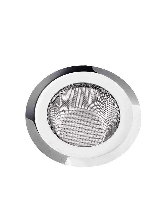Inditradition Stainless Steel Strainer Kitchen Drain Basin Basket Filter Stopper Drainer Sink Jali, 10.5 cm Full Diameter (Silver) - Image 1
