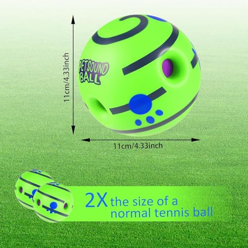 Agirav Tails Interactive Sound Ball for Dogs and Puppies| Fun Squeaky Sounds | Pet-Safe Materials| Suitable for All Dog Breeds | Size - Large Fun Giggle Sounds When Rolled or Shaken, Pets Know Best - Image 5
