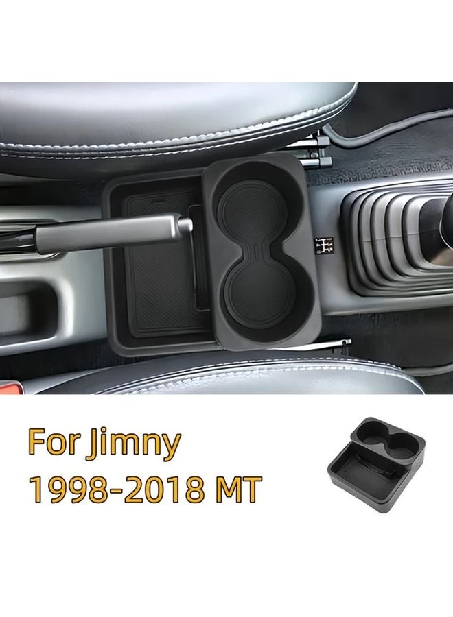 Black Center Console Armrest Box With Cup Holder For Suzuki Jimny 1998 2018 MT Models - Image 2