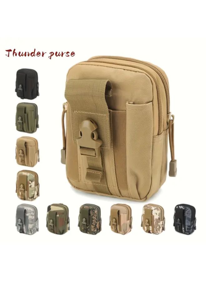 Camouflage Tactical Waist Pack Adjustable Durable Nylon Fanny Pack For Outdoor Cycling Hiking - Image 3