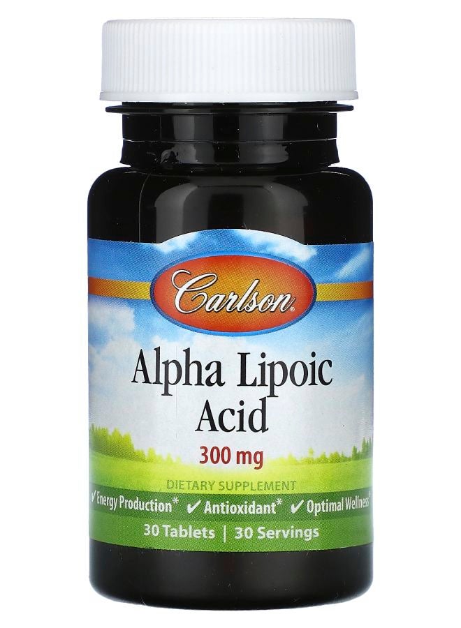 Alpha Lipoic Acid 300 mg 30 Tablets