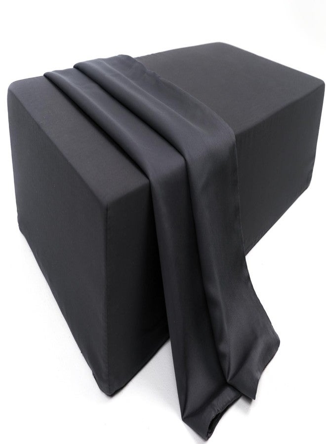 PLANETOFBAMBOO Bamboo Viscose Cube Pillow Cover (24 x 12 x 5) with Zipper - Sweat-Absorbent, Moisture-Wicking, Odor-Free Cube Pillow Case - Image 1