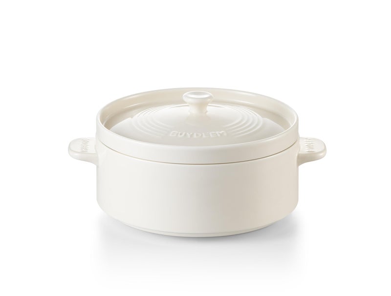 BUYDEEM A513 Ceramic Steam Pot for G32 Food Steamer, 1.5L, White - Image 1