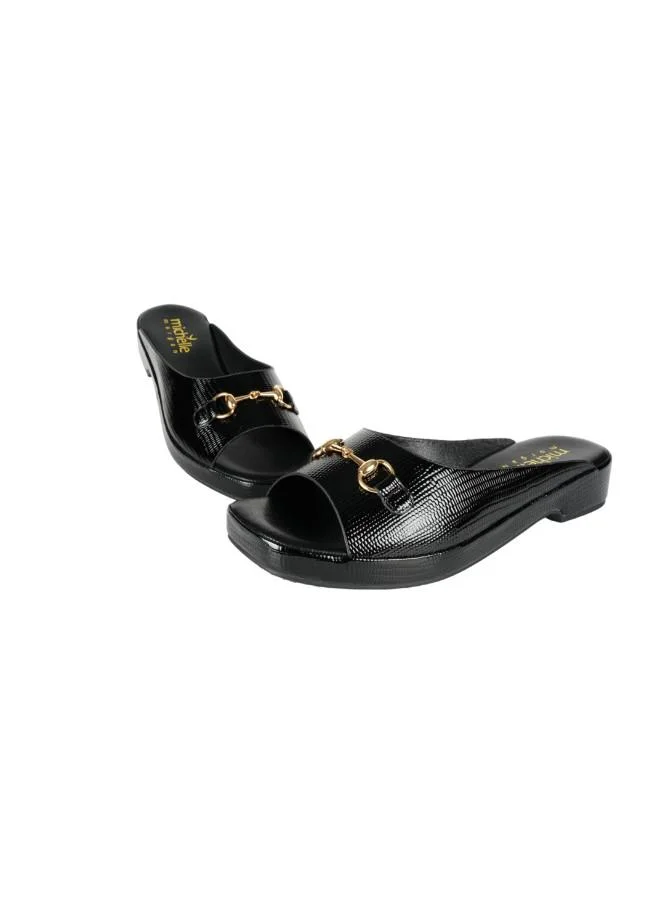 Michelle Morgan Black 092-2785 Michelle Morgan Ladies Fashion Heeled Sandals 114RJ93E Black for Women | Best Price UAE