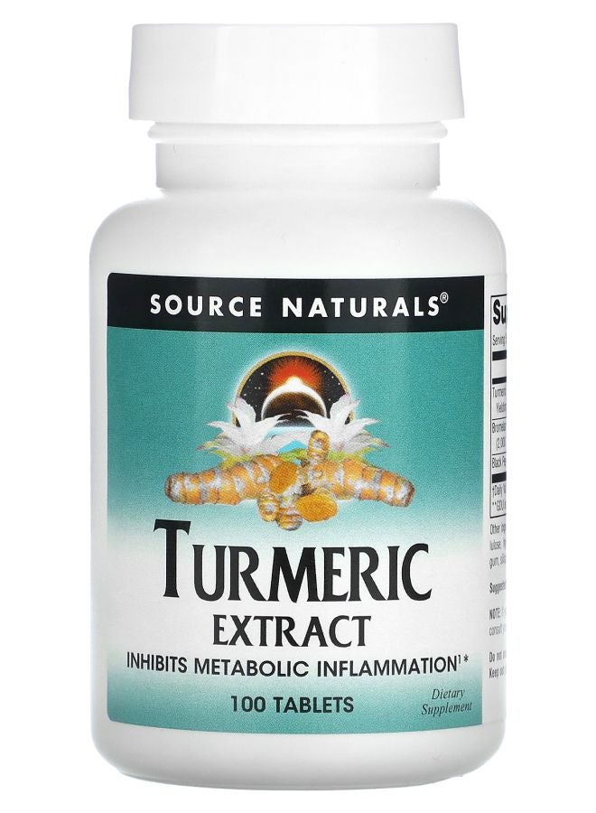 Turmeric Extract 100 Tablets