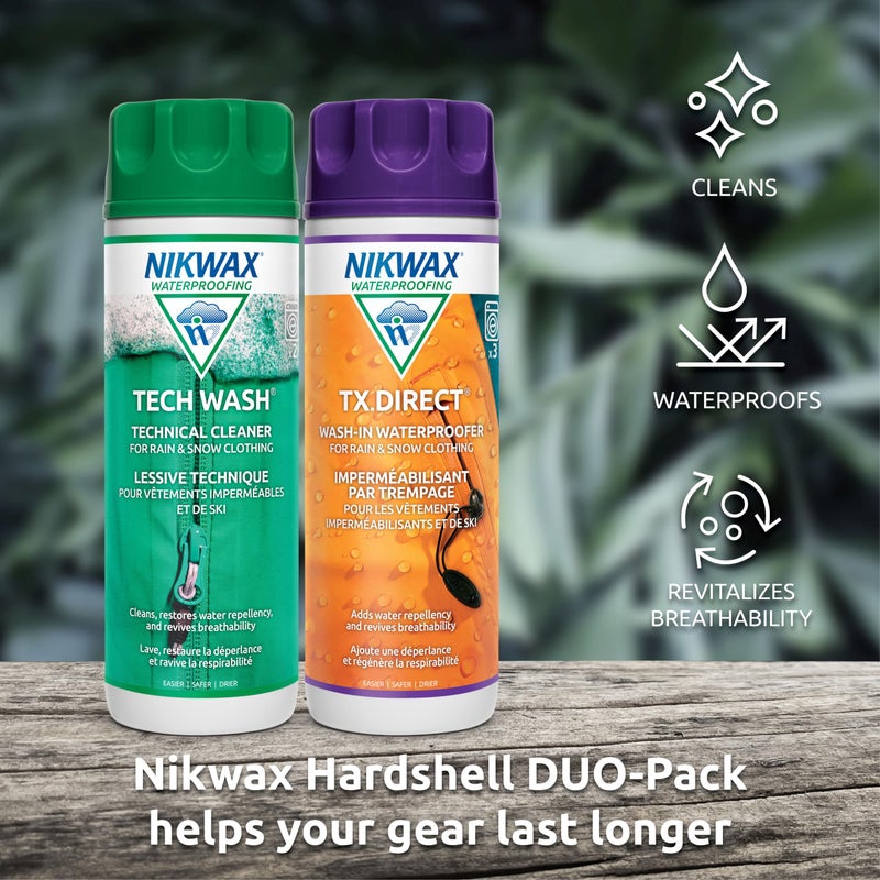 Nikwax Hardshell Cleaning & Waterproofing DUO-Pack, One-Color 20 oz. / 600ml - Image 3
