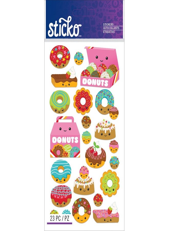 Sticko 123798 Classic Donut Characters Stickers - Image 3