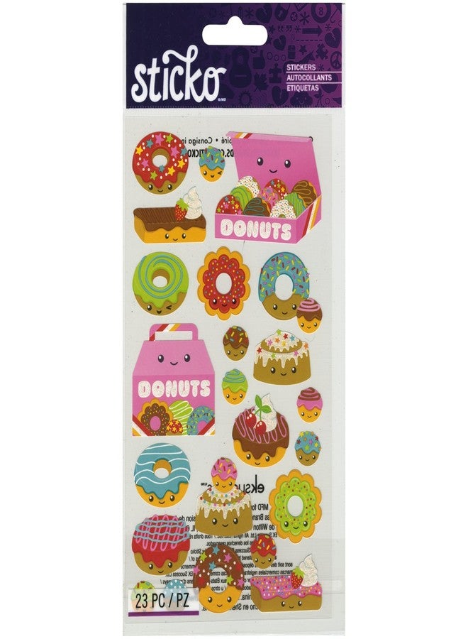 Sticko 123798 Classic Donut Characters Stickers - Image 2