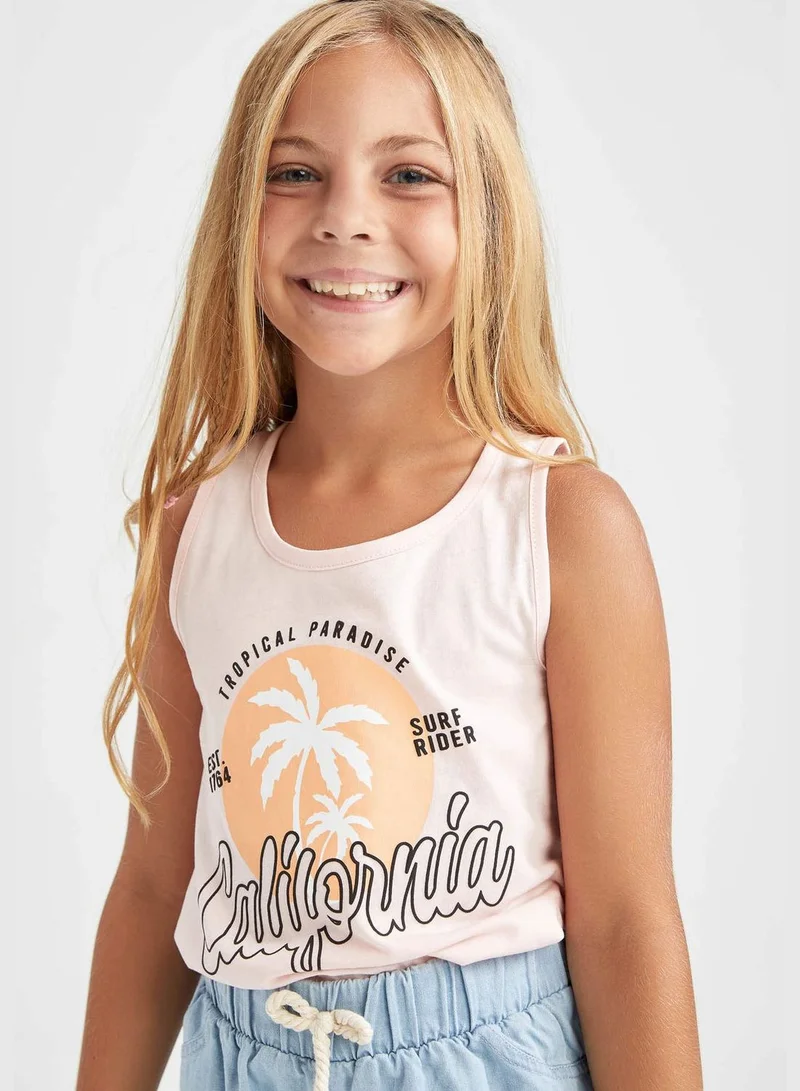 ديفاكتو 2 Pack Girl Regular Fit Sleeveless Vest