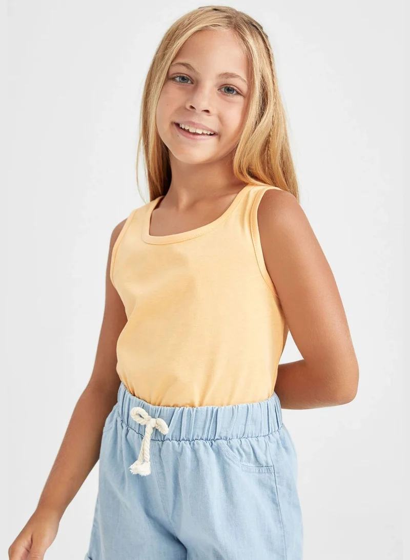 ديفاكتو 2 Pack Girl Regular Fit Sleeveless Vest