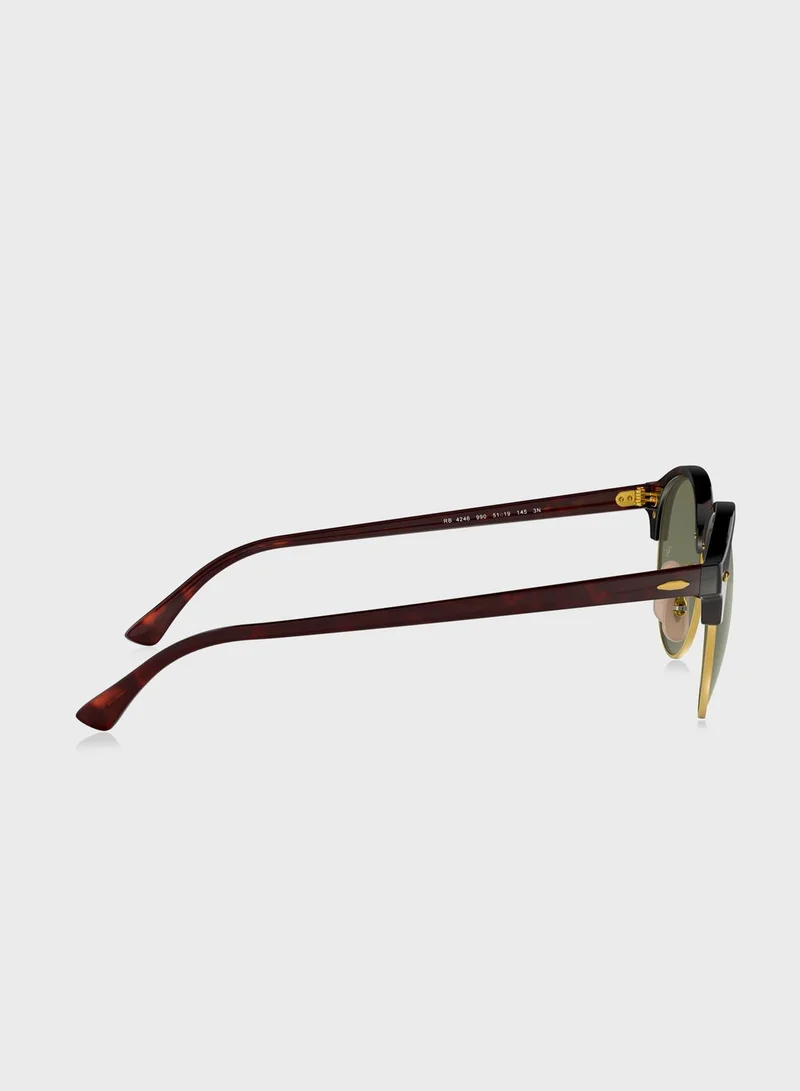 Ray-Ban 0Rb4246 Clubround Sunglasses