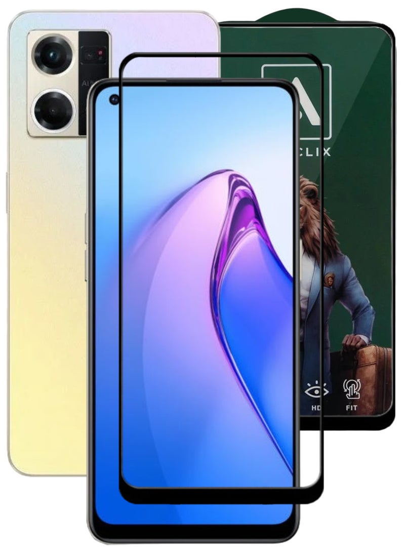 ACLIX Antistatic ESD Dustproof Premium Quality High Definition Tempered Glass Screen Protector Designed For Oppo Reno8 4G - Image 1
