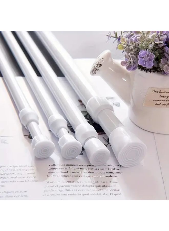 1pc No Drill Telescopic Rod 50cm to 90cm Adjustable Metal Extension Pole for Bathroom Kitchen Balcony Living Room Curtains Shower Curtains Closet Support Hanging Clothes Versatile Room Divider Modern Decor Accessory Durable Construction - Image 1