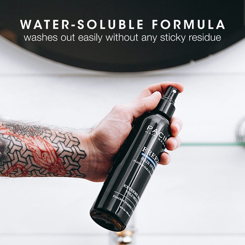 Pacinos Freeze Hair Spray - Extra Hold texture spray for All Hair Type - Professional Hair Setting & Finishing Spray for Maximum Volume - Image 4