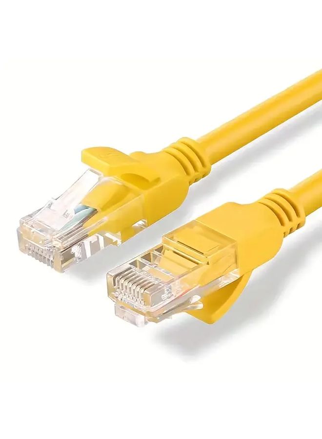 كابل إيثرنت Cat5e بطول 106.3 بوصة، أصفر، عالي السرعة، من ذكر إلى ذكر للمكتب المنزلي - Image 4