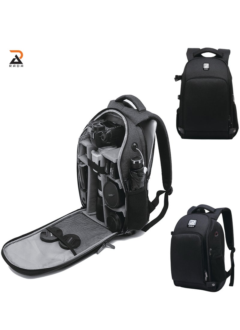 RADALIFESTYLE 16 Inch Camera Travel Backpack Waterproof, Suitable For Dslr And Slr, Sony, Canon, Fuji Mirrorless Laptop Room And Tripod  - Image 2