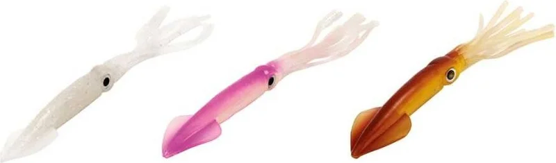 Lineaeffe Ff Alive Squid 15.2 cm 6 Pieces Fake Fish 41-Glow Fleck