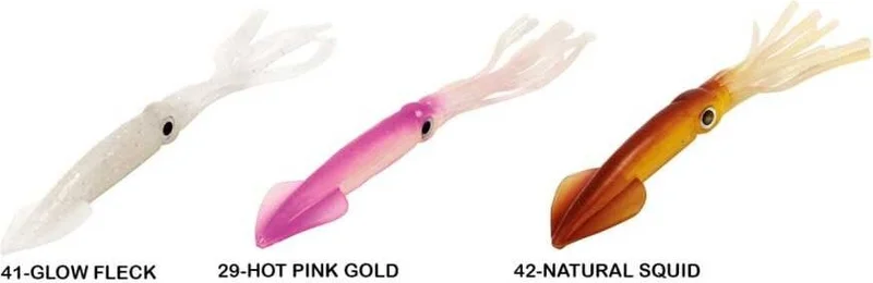 Lineaeffe Ff Alive Squid 15.2 cm 6 Pieces Fake Fish 41-Glow Fleck