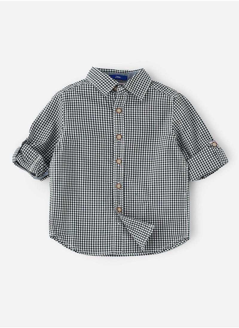 JAM Woven f/slv checks shirt  - Image 1