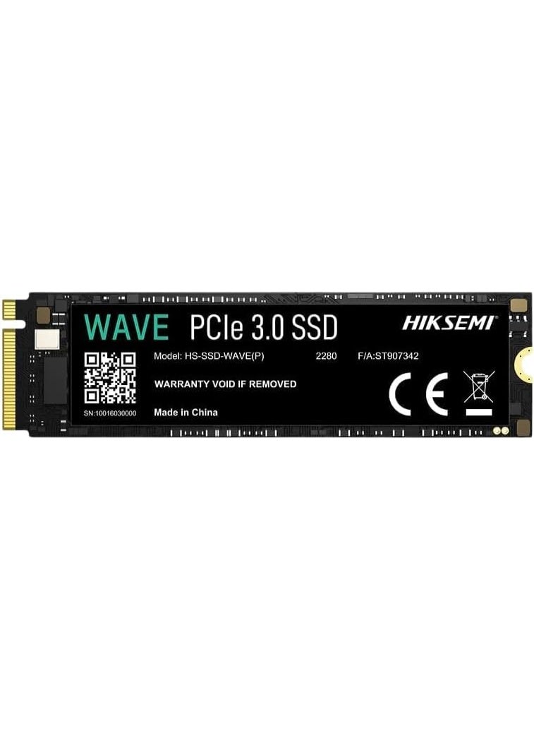 Hiksemi 512GB SSD PCIe Gen3 NVMe M.2 2280 Up to 2500 MB/s Read, 1025 MB/s Write | HS-SSD-WAVE-P-512G - Image 1