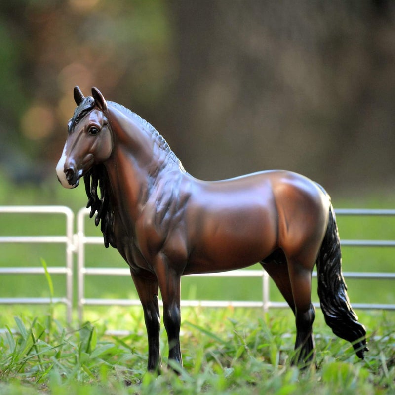 Breyer Traditional Series Dominante XXIX  Horse Toy Model  19 Scale  Model 1809 Brown Black White - Image 5