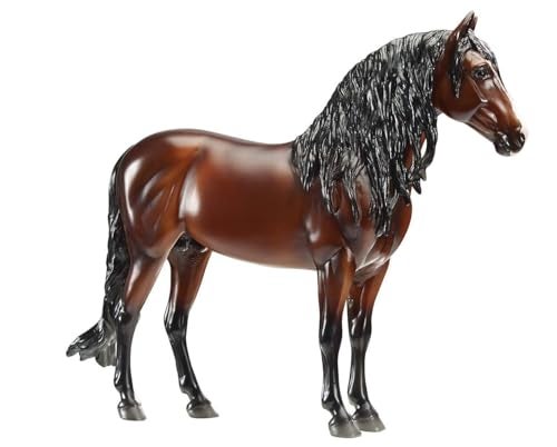 Breyer Traditional Series Dominante XXIX  Horse Toy Model  19 Scale  Model 1809 Brown Black White - Image 1