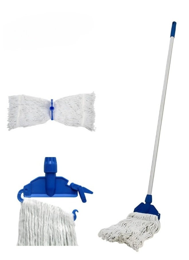 REX - Replacement Wet Mop For Cleaning The Floor A Mop Made of Cotton Threads Without Sticks, Ideal For Cleaning All Types of Floors Under Sofas And Beds, For Easier Cleaning, - Image 1
