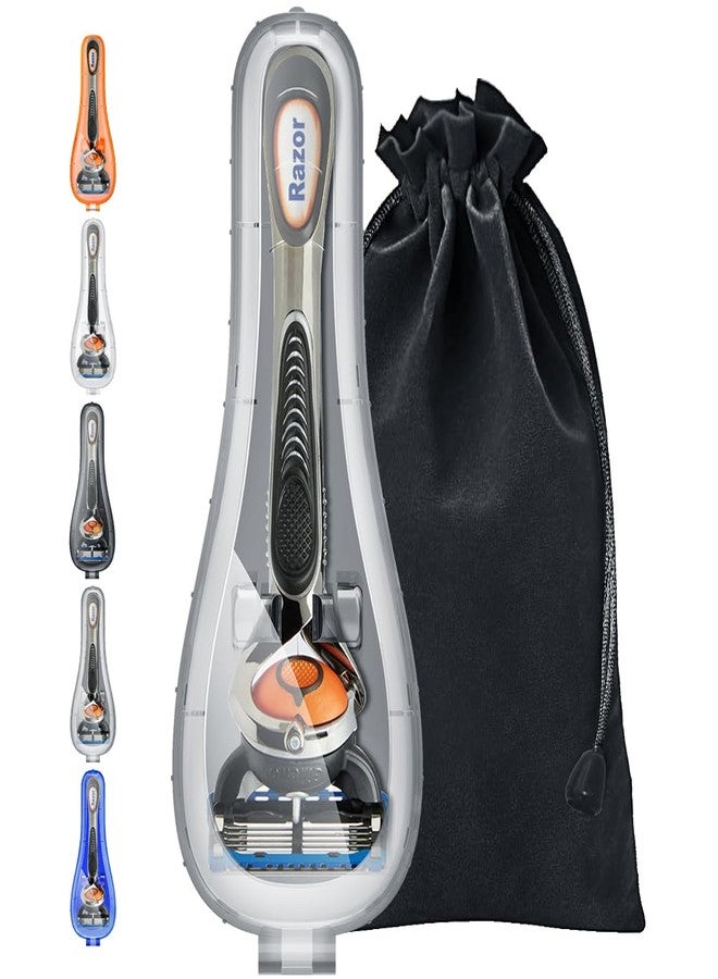 Enerfort Razor Case Compatible with Gillette Proglide Fusion Men's Razor, Travel Protector Case with Carrying Bag - Gray - Image 1