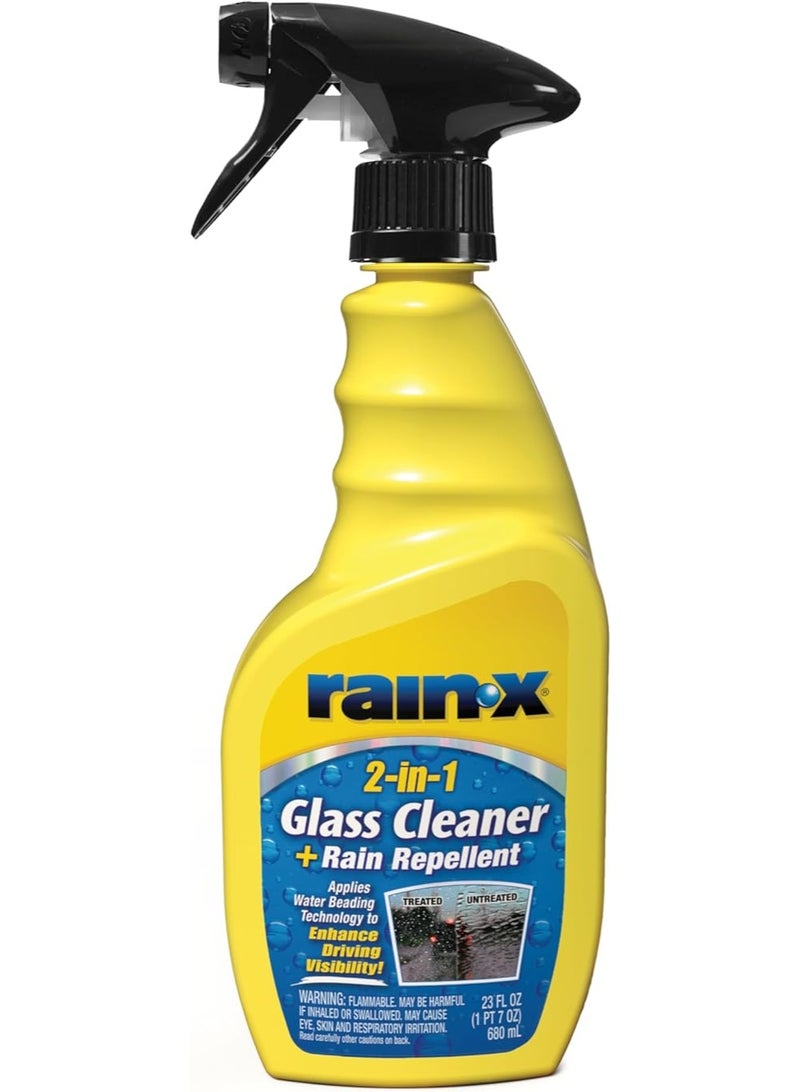 Glass Cleaner + Rain Repellent, 23 oz., Pack of 1