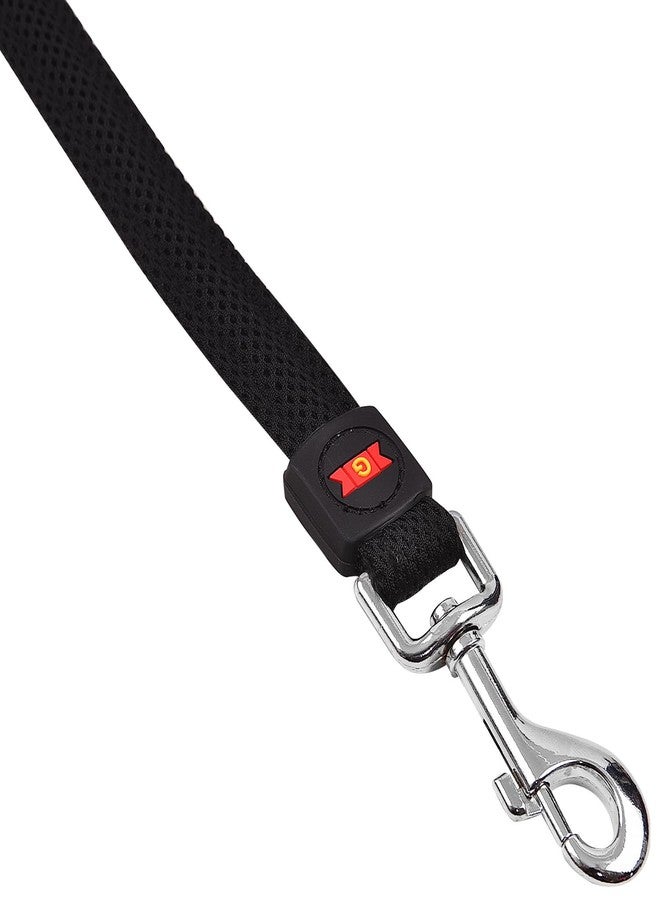 Glenand Mesh Leash Dca201 Soft Nylon Cloth for Your Pets, Medium Black - Image 2