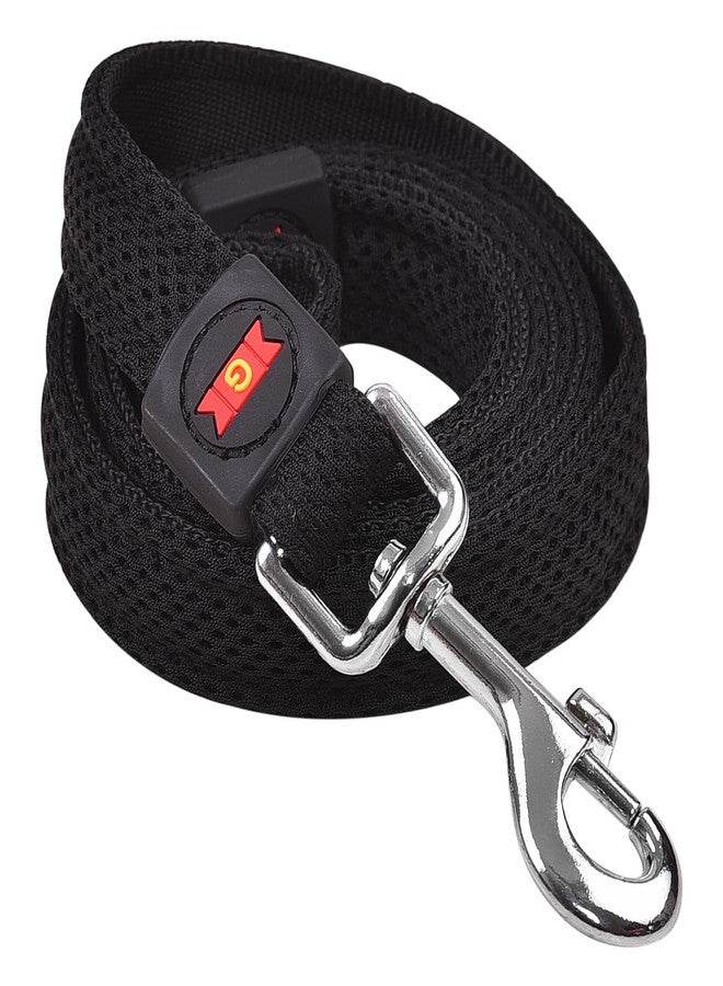 Glenand Mesh Leash Dca201 Soft Nylon Cloth for Your Pets, Medium Black - Image 1