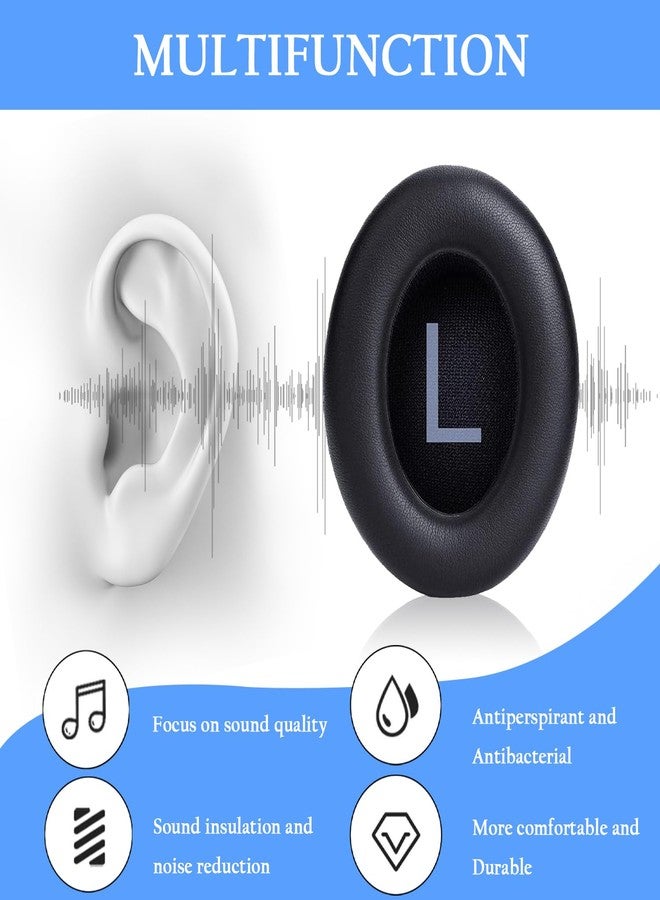 Adhiper Replacement Ear Pads for Bose 700/NC700 Wireless Headphones,NC700 Protein Leather Ear Cushions,Headphone Earpads with Memory Foam (Black - Image 4