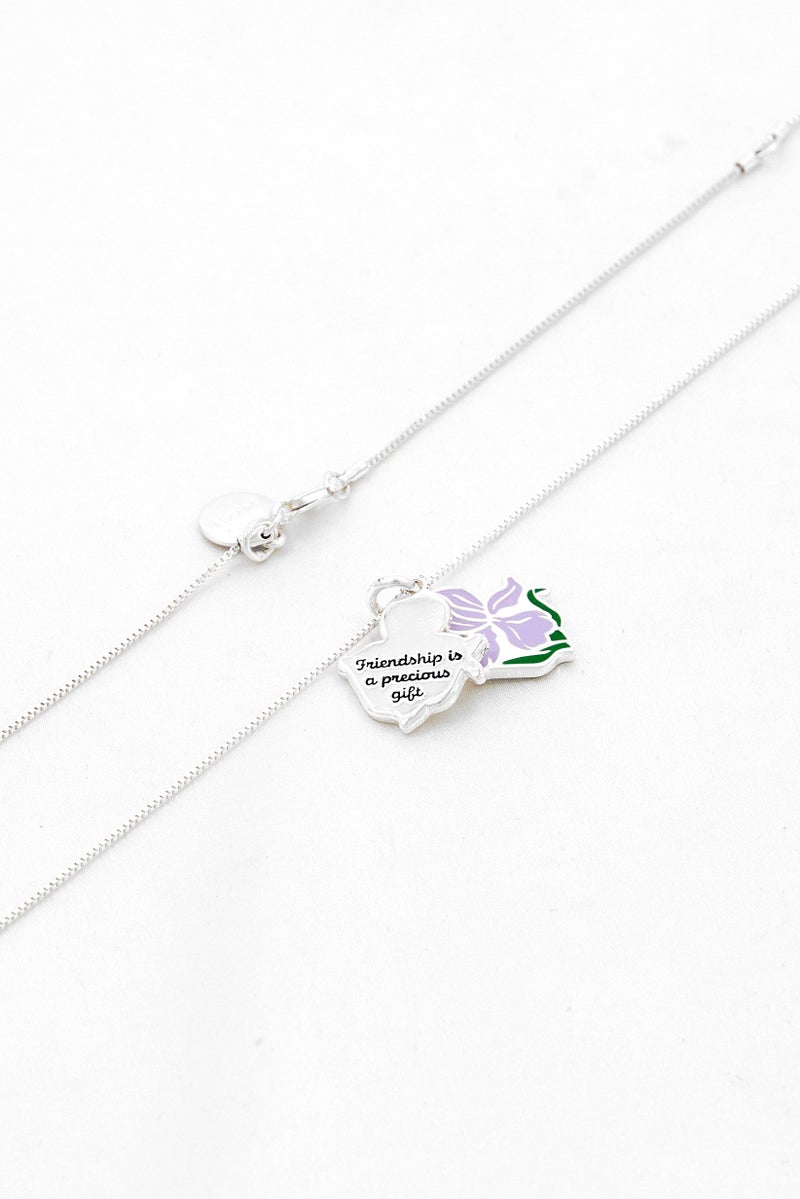 ALEX AND ANI Women Stainless Steel Sentimental Slider Necklace, Silver - Image 3