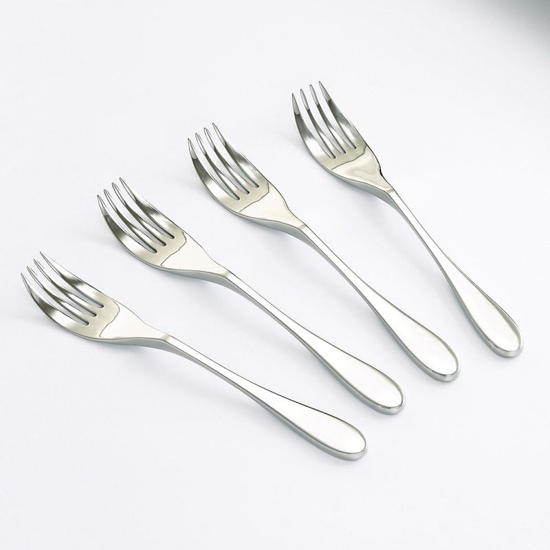 Knork Gloss Forks, Set of 4, Gloss Stainless Steel - Image 2