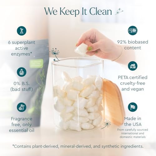 Puracy Dishwasher Pods, Dishwasher Detergent, Free & Clear Dish tabs - Enzyme-Powered, Spot & Residue Free - TikTok Trend Items, Must Haves from TikTok Made Me Buy It (Free & Clear, 50 Count) - Image 4