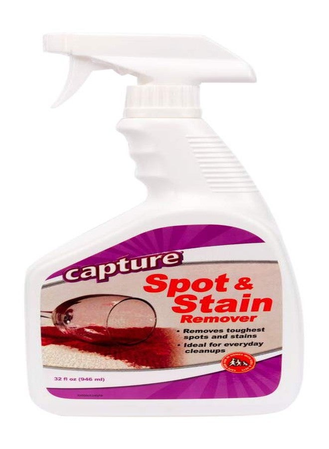 Capture Spot and Stain Remover Carpet - Dirt, Juice, Coffee, Wine, Food and Tough Rug Stains Eliminator - Couch, Sofa Cleaner and Stain Remover - Multi-Purpose Cleaning Essentials (32 oz) - Image 1