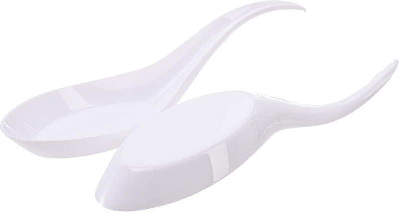 Kingrol 200 Plastic Appetizer Spoons Disposable Tasting Spoons for Desserts Hors doeuvres Soups Sushi Dipping Sauces White - Image 3