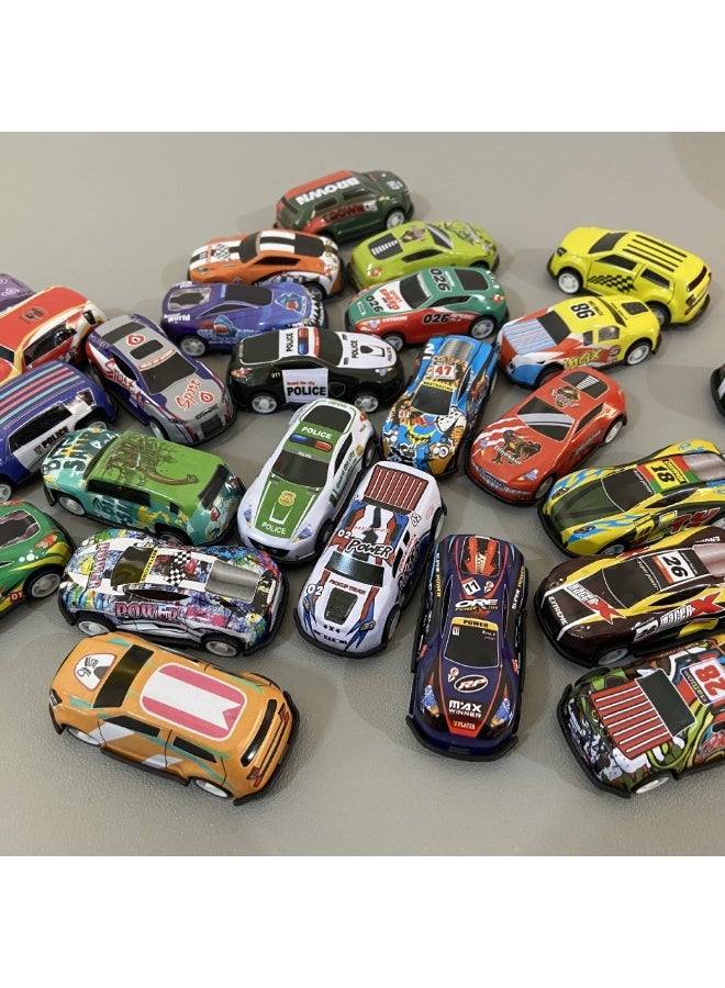 HALAMODO 50PCS Alloy Pull Back Toy Cars Set | Mini Metal Vehicles | Kids Toy Simulation Model Gift | 6.8Cm Compact Size | Vibrant Colors | Smooth & Safe Edges | 50 Random Assorted Styles | Collectible Toys for Boys & Girls | Parent-Child Interactive Gift | Eco-Friendly Material - Image 4