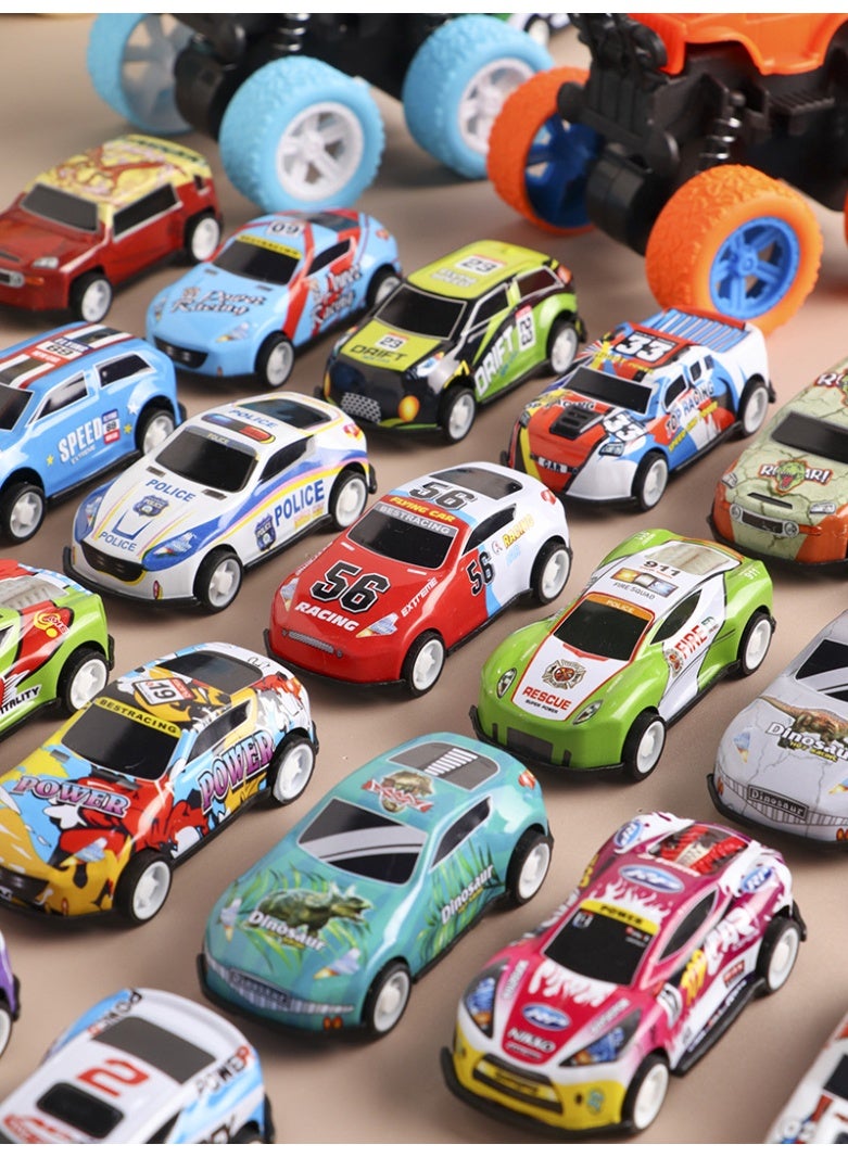 HALAMODO 50PCS Alloy Pull Back Toy Cars Set | Mini Metal Vehicles | Kids Toy Simulation Model Gift | 6.8Cm Compact Size | Vibrant Colors | Smooth & Safe Edges | 50 Random Assorted Styles | Collectible Toys for Boys & Girls | Parent-Child Interactive Gift | Eco-Friendly Material - Image 1