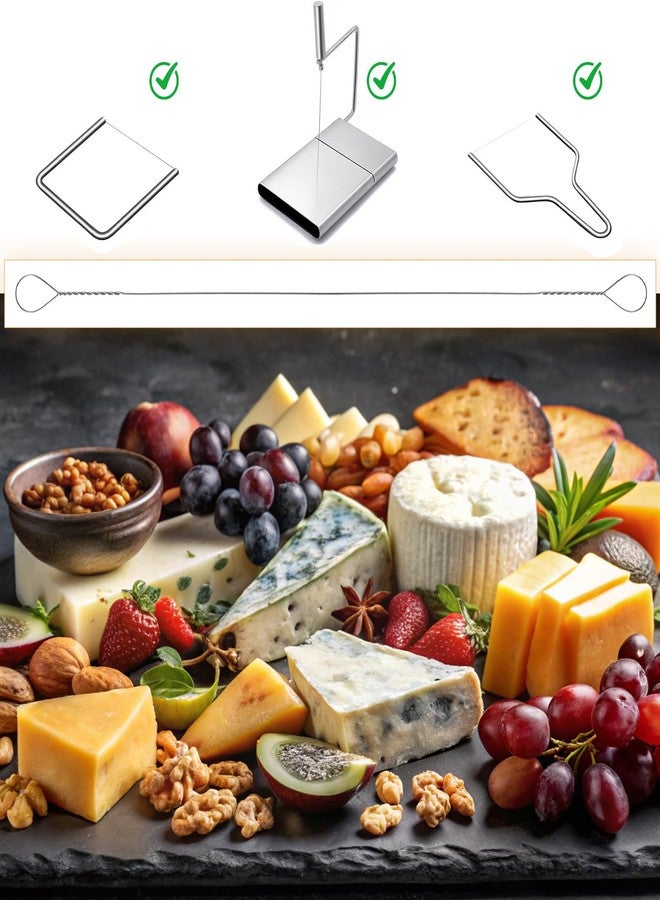 ValueBargain Cheese Slicer Wire, 10Pcs 5.5" Stainless Steel Cheese Cutter Wire Replacement for Cutting Egg & Butter, Ideal for Marble Slicing Board Easy to Use Convenient Efficient - Image 3