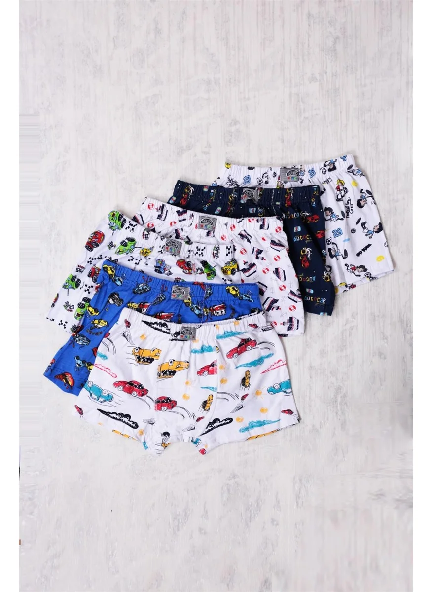 Gümüş Silver 6-Pack Boy Mixed Pattern Boxer