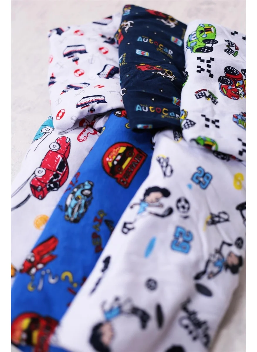 Gümüş Silver 6-Pack Boy Mixed Pattern Boxer