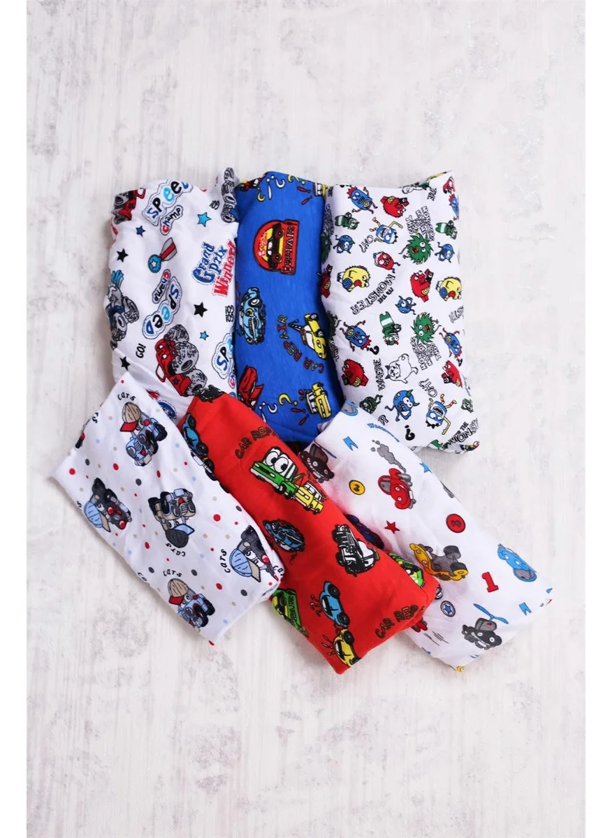 Gümüş Silver 6-Pack Boy Mixed Pattern Boxer