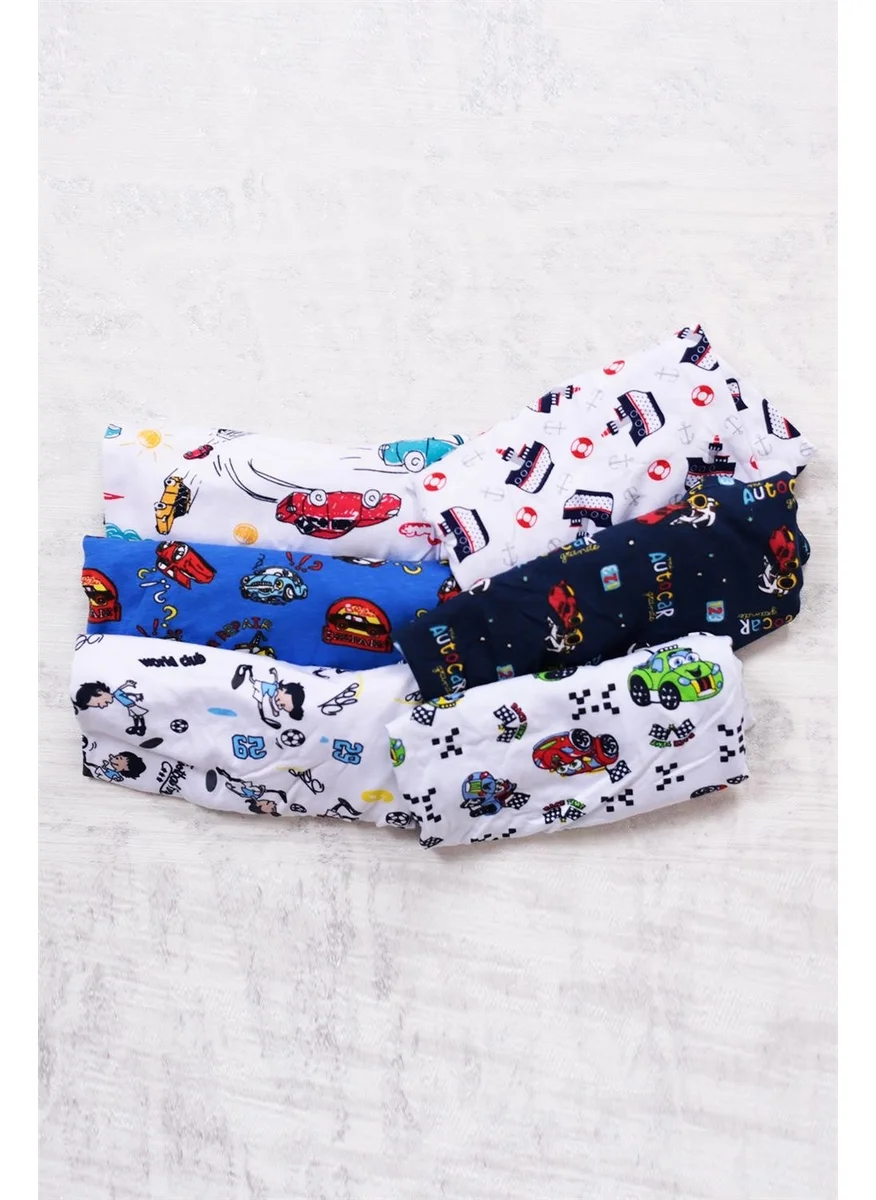 Gümüş Silver 6-Pack Boy Mixed Pattern Boxer