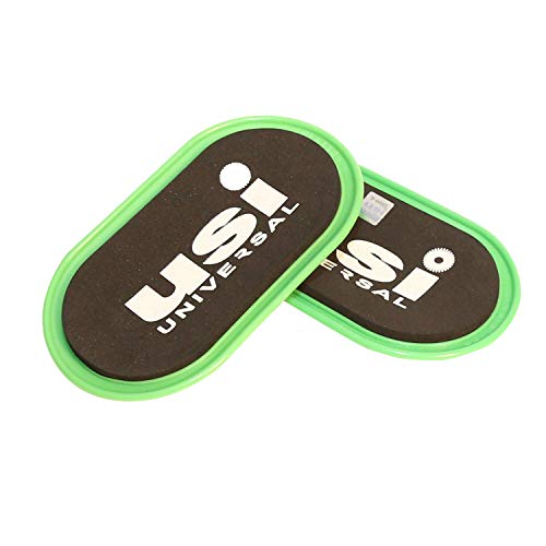 USI UNIVERSAL Exercise Slider, 1 Pair ESO Oval Exercise Core Sliders, Dual Sided Exercise Gliding Discs Use on Carpet or Hardwood Floors, Light and Portable, Perfect for Abdominal & Core Workouts - Image 1
