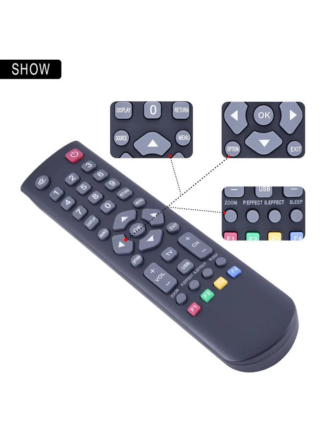 OMETTER - RC2000C Replaced Remote Control Fit for TCL TV 32D100 LE39FHDE3010 32D2700 LE40FHDE3010 32B2800 RC200 3D RC2000C11 RC2000C02 - Image 1